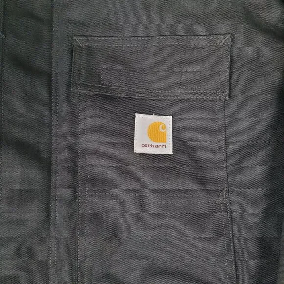 Carhartt Jacket 4XL Black Loose Fit Firm Duck Insulated Traditional Work C003 - Picture 7 of 13